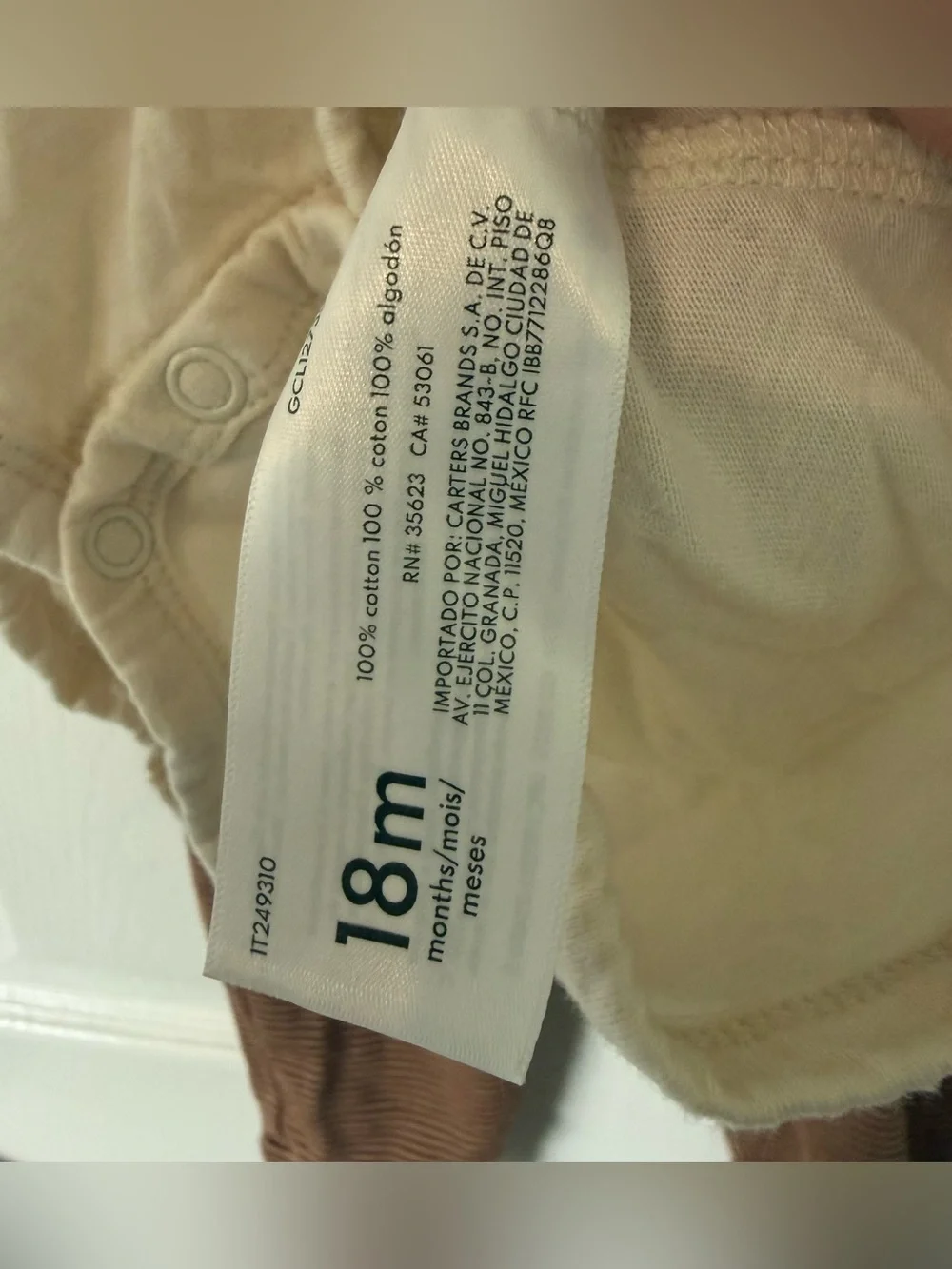 Carters Thanksgiving set 18m